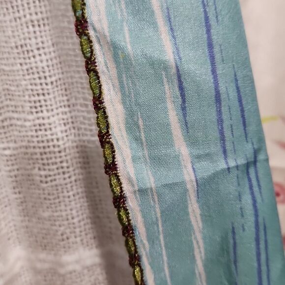 XL Exotic Floral Paint Splatter Print Scarf - Picture 10 of 10